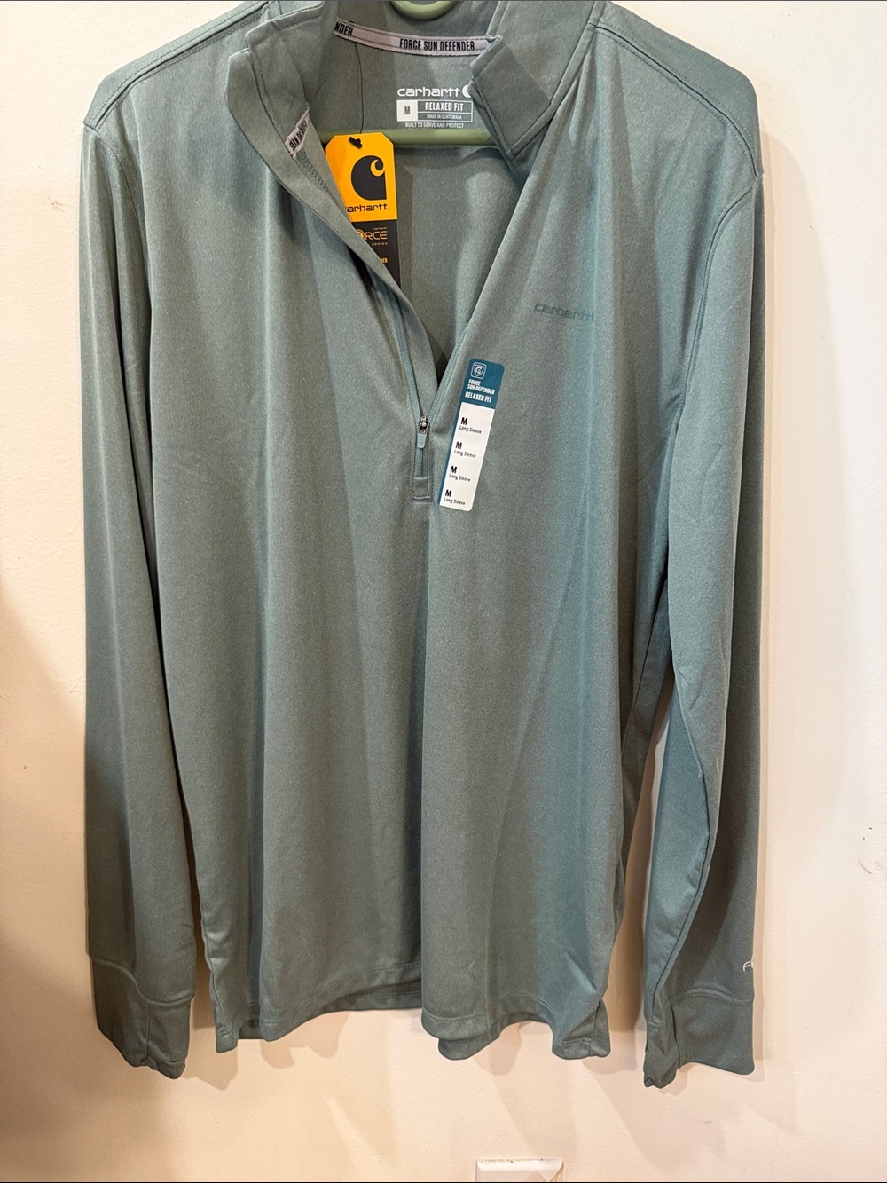 Carhartt Force Quarter-Zip Pullover - Sage